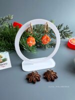 Серьги-трансформеры с мандаринками и бадьяном