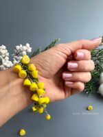 Набор украшений с лимонами из полимерной глины — изображение 9