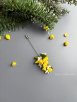 Набор украшений с лимонами из полимерной глины — изображение 3