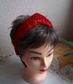 Кокошник красный на ободке — изображение 2