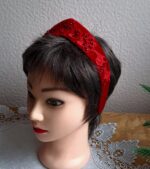 Кокошник красный на ободке — изображение 3