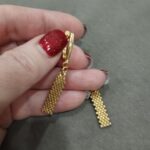 Серьги " Золотая лента"