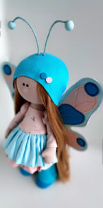 интерьерная текстильная кукла бабочка