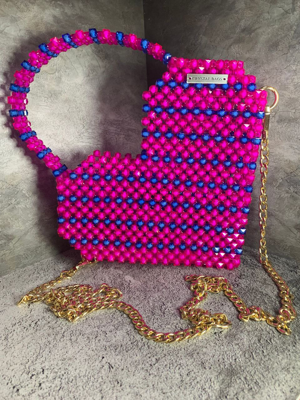 17 Сумка-сердце из бусин — изображение 1