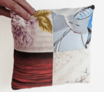 Декоративные миниподушки-антистресс пэчворк и вязание — изображение 15