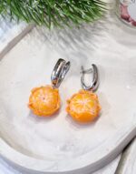 Серьги и подвеска с мандаринами (комплект) — изображение 4