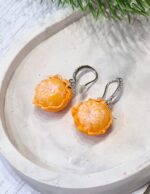 Серьги и подвеска с мандаринами (комплект) — изображение 5