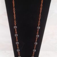 Колье с гранатом - альмандином