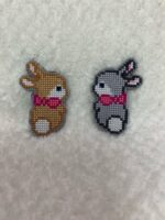 Парные броши «Неразлучники»: два кролика, одна душа.
