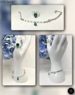 Комплект из жемчуга с кристаллом