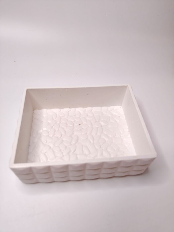 Гипсовая салфетница ручной работы для интерьера | Декоративная шкатулка из гипса — изображение 4