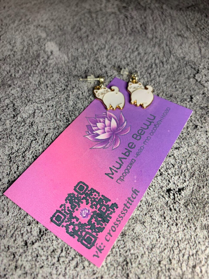 Серьги "Дуэт мурлык" - огромная порция нежности. — изображение 2