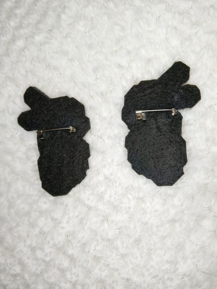 Парные броши «Неразлучники»: два кролика, одна душа. — изображение 4