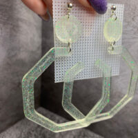 Серьги-многогранники. Гармония света.