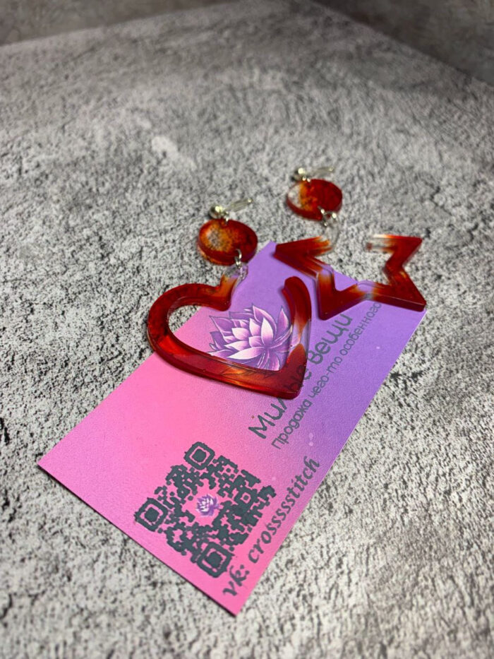 Серьги «Любовь и Мечта»: Сердце и Звезда вместе. — изображение 12