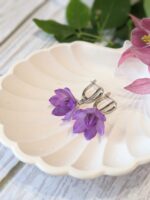 Серьги и брошь Пролески (комплект) — изображение 3