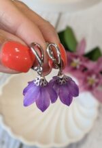 Серьги и брошь Пролески (комплект) — изображение 4