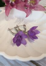 Серьги и брошь Пролески (комплект)