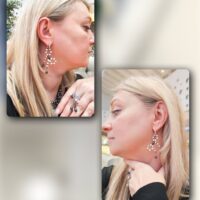 Серьги-бантики