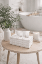 Гипсовая салфетница ручной работы для интерьера | Декоративная шкатулка из гипса — изображение 5