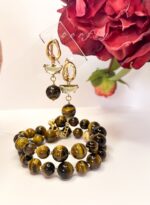 Браслет и серьги из тигрового глаза — изображение 2