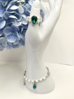 Комплект из жемчуга с кристаллом — изображение 3