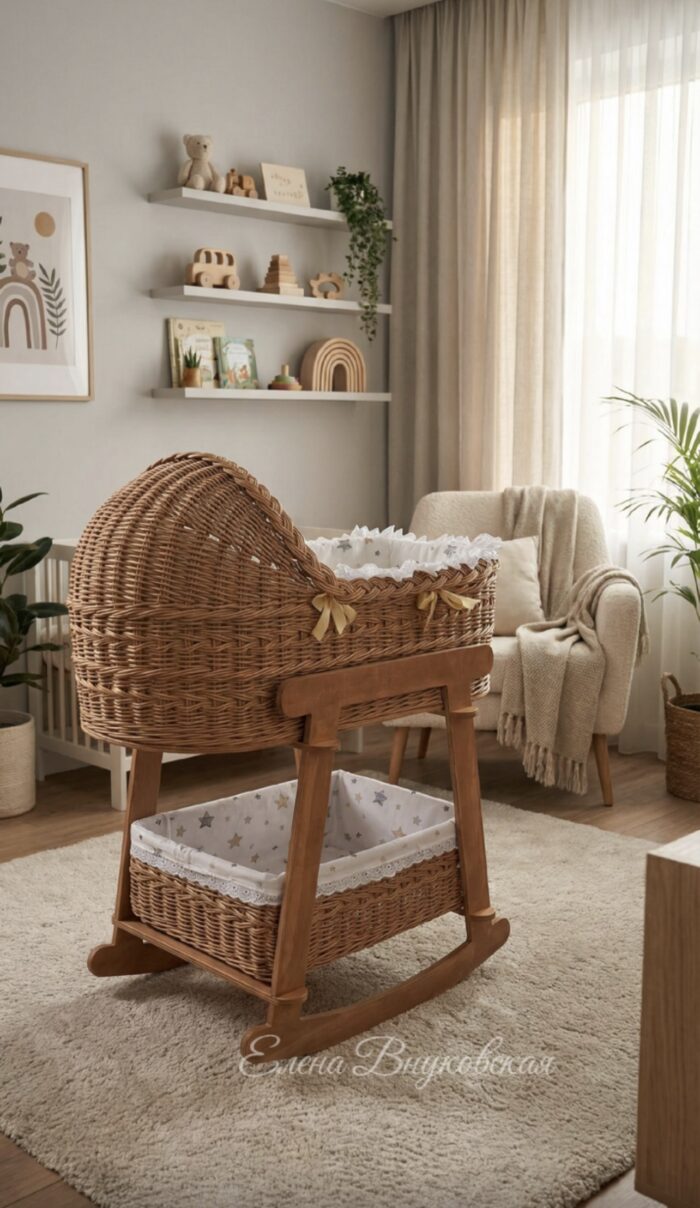 Плетеная люлька качалка — изображение 8