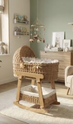 Плетеная люлька качалка