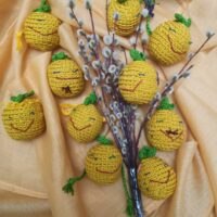 Декоративные миниподушки-антистресс пэчворк и вязание