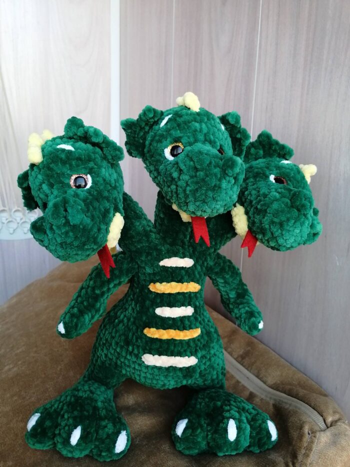 Вязанная игрушка Змей Горыныч — изображение 2