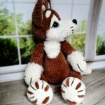 Собака Хаски вязанная игрушка — изображение 2