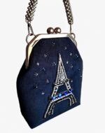 Сумочка ручной работы с вышивкой бисером и хрустальными бусинами — изображение 2