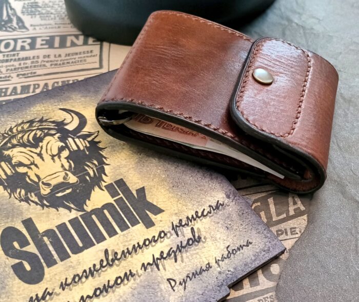 Зажим для купюр из натуральной кожи — изображение 7