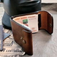 Зажим для купюр из натуральной кожи