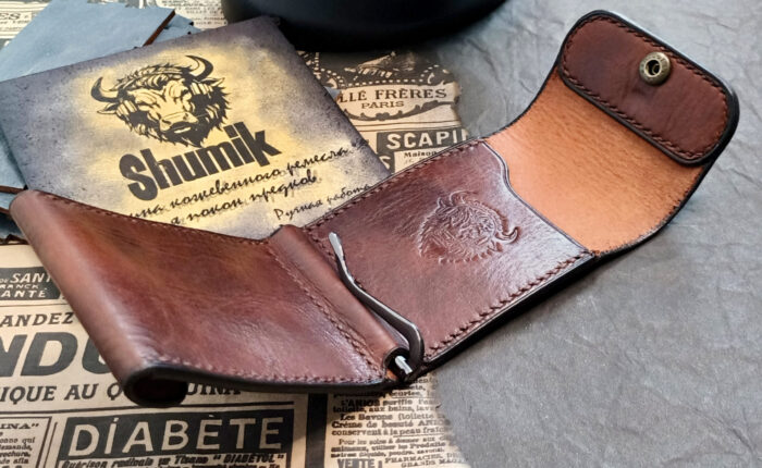 Зажим для купюр из натуральной кожи — изображение 3