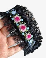 Чокер бархатный ручной работы с вышивкой