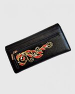 Кошелек женский из натуральной кожи с точечной росписью — изображение 3