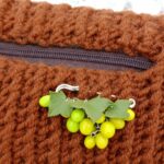 Брошь булавка виноградная гроздь