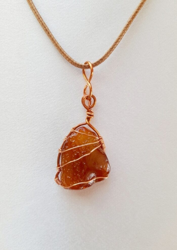 Кулон "Закат" с сердоликом — изображение 2