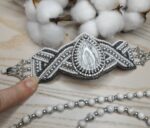 Комплект колье, серьги и браслет "Белые ночи" — изображение 2