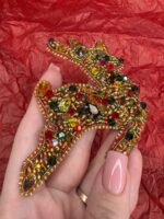 Брошь " Рождественский олень" — изображение 2