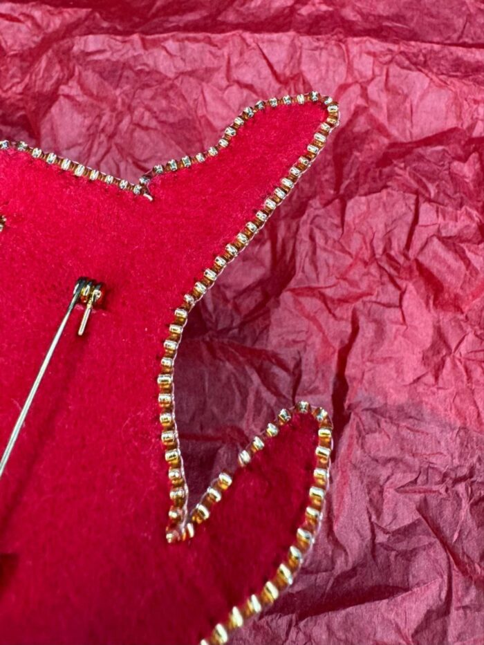 Брошь " Рождественский олень" — изображение 4