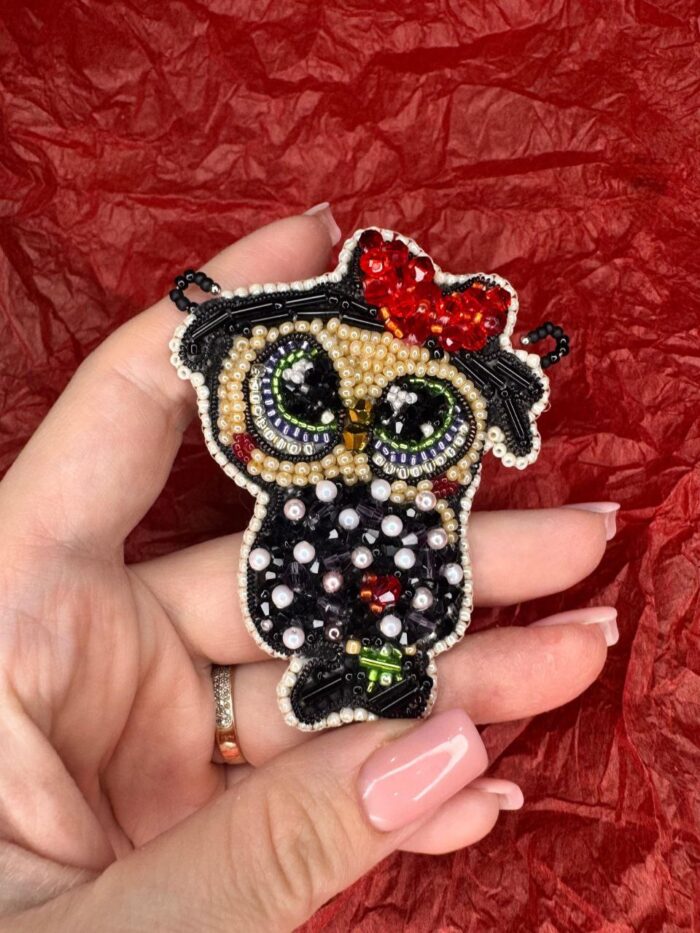 Брошь "Совушка" — изображение 4