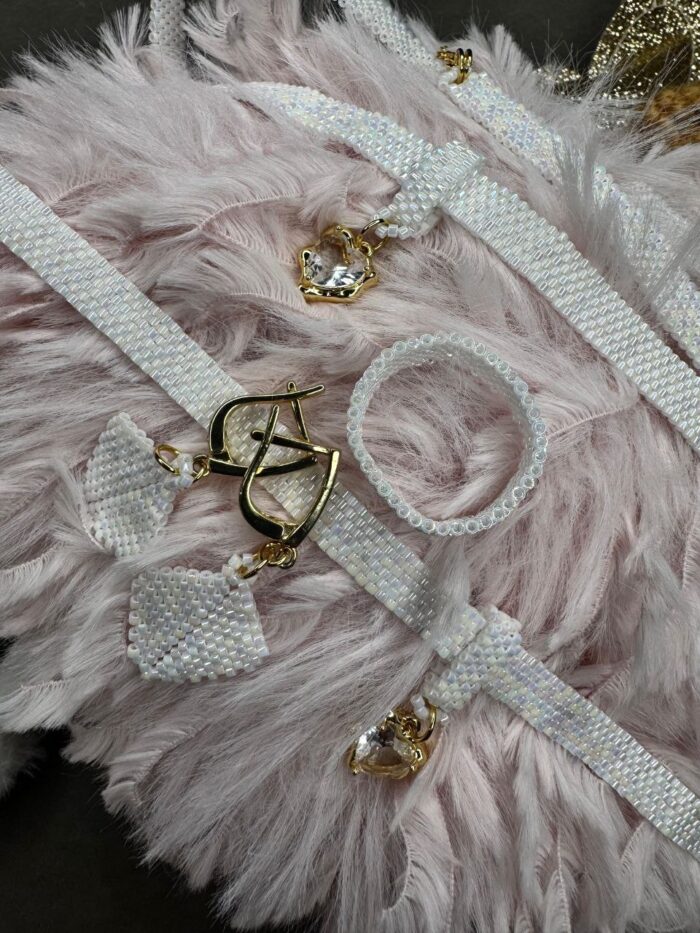 Комплект украшений из японского бисера — изображение 3