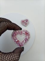 Комплект из двух брошей - валентинки — изображение 4