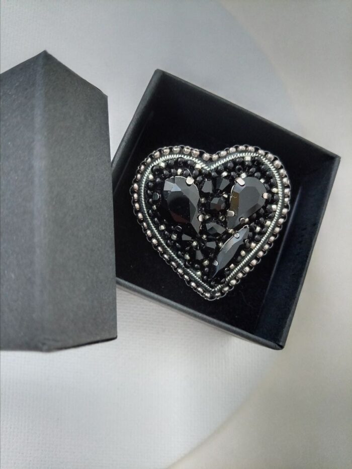 Брошь маленькая Сердце - Валентинка — изображение 9