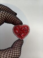 Брошь маленькая Сердце - Валентинка — изображение 3