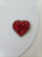 Брошь маленькая Сердце - Валентинка