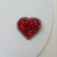 Брошь маленькая Сердце - Валентинка