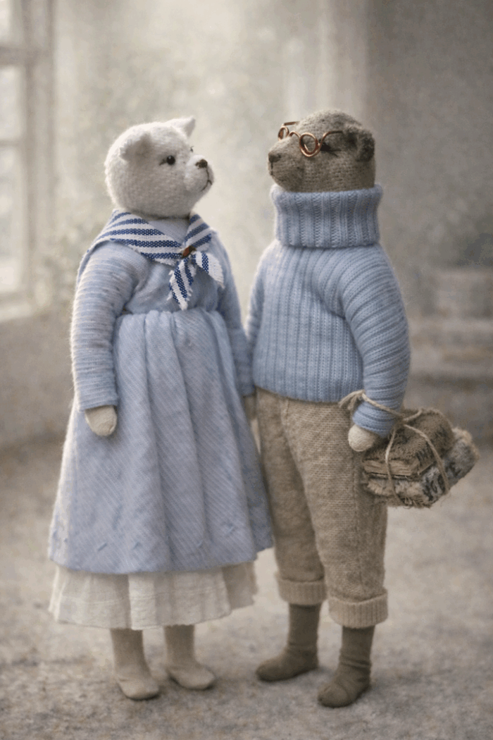 Авторская интерьерная кукла ручной работы - "Медведица Аня" — изображение 6